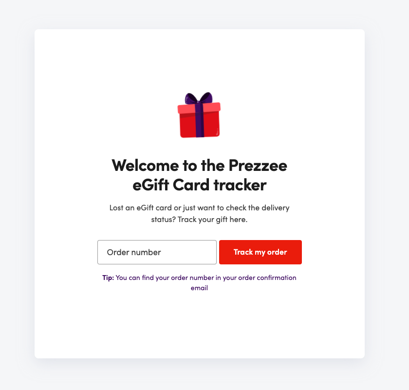 I purchased an eGift card through Afterpay- how can I check the status of  my order? – Prezzee